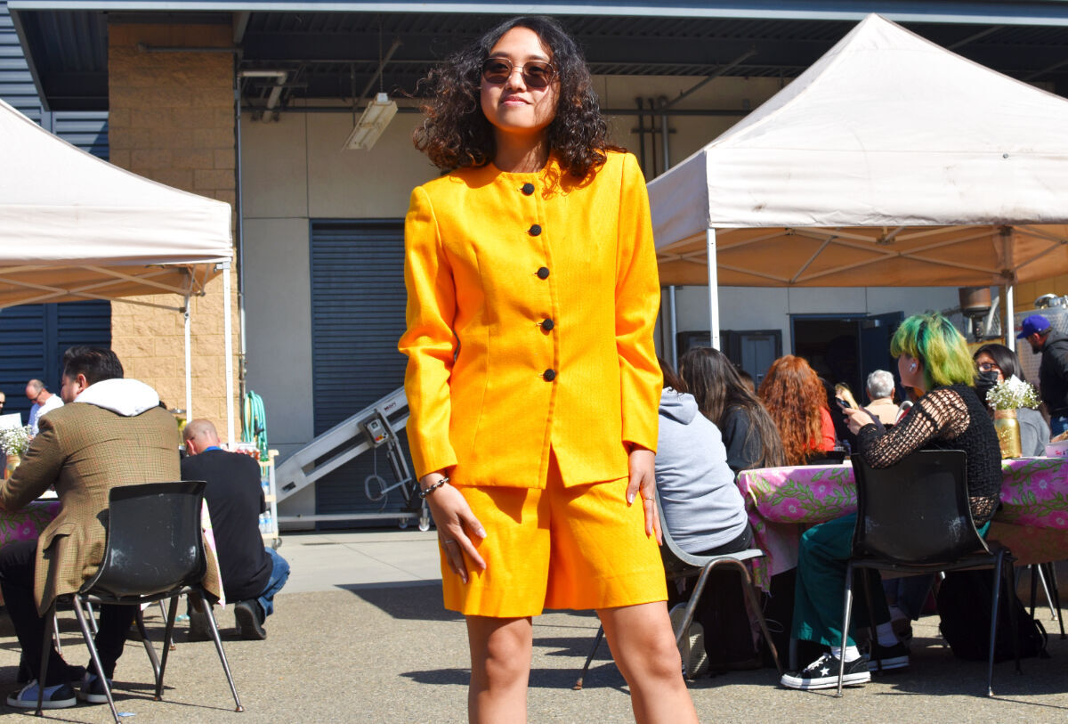 An up-cycled fashion show took place by the fashion and design class at Allan Hancock College.